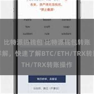 比特派热钱包 比特派钱包转账教程详解，快速了解BTC/ETH/TRX转账操作