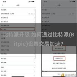 比特派升级 如何通过比特派(Bitpie)设置交易加速？