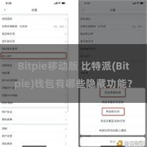 Bitpie移动版 比特派(Bitpie)钱包有哪些隐藏功能？