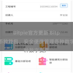 Bitpie官方更新 Bitpie多币种钱包，安全便捷管理各种数字资产