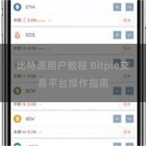 比特派用户教程 Bitpie交易平台操作指南