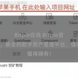 Bitpie在线 Bitpie资源汇总，最全的数字资产管理平台，值得拥有！